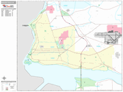 Niagara Falls Wall Map Premium Style